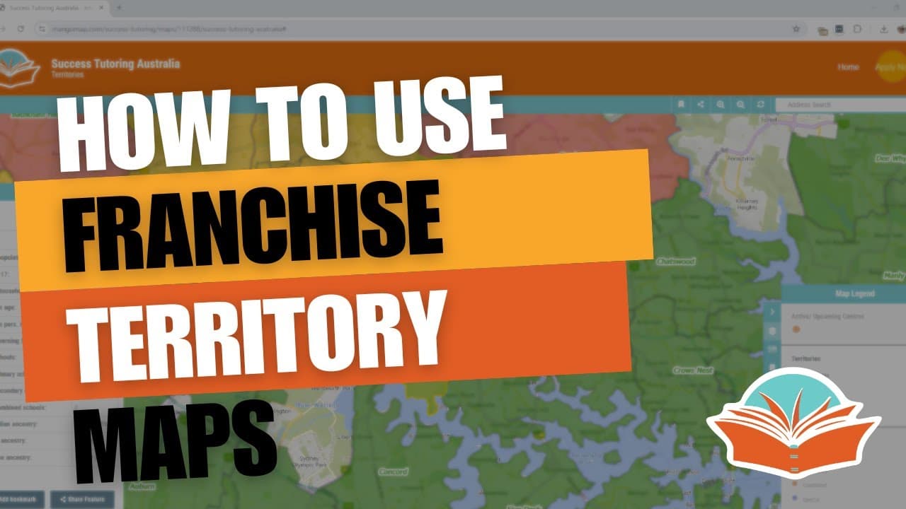 How to use Success Tutoring's Franchise Territory Map?